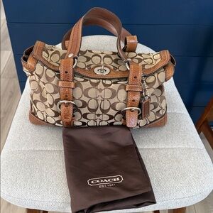 Coach Vintage Signature Brown Handbag